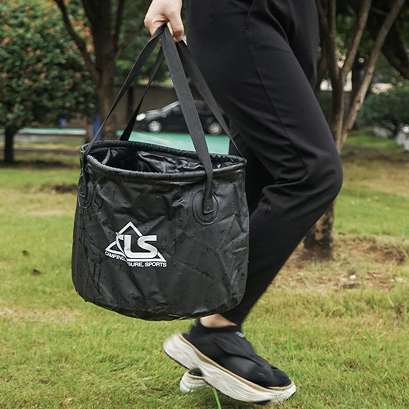 CLS 4Pcs Outdoor Drain Basket Set with Side Mesh Bag 220ml Bottle Portable Folding Bucket CLS 4Pcs Outdoor Drain Basket Set with Side Mesh Bag 220ml Bottle Portable Folding Bucket